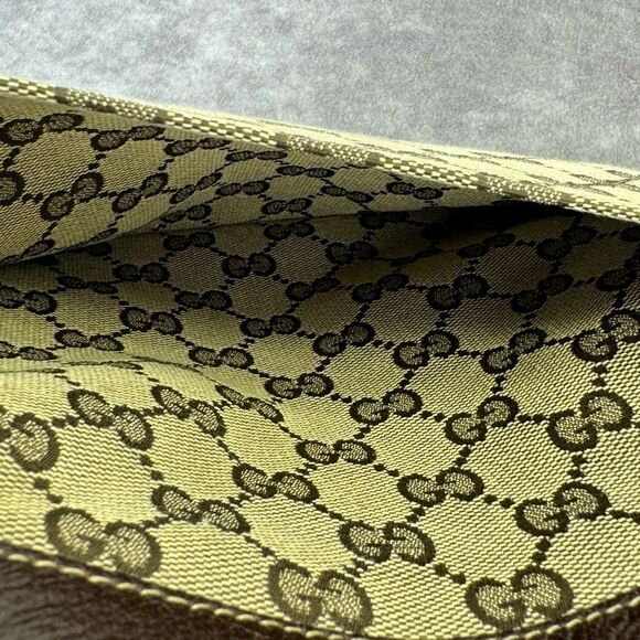 Gucci Vintage Web Crossbody Bag GG Canvas with Leather Small - Picture 8 of 15